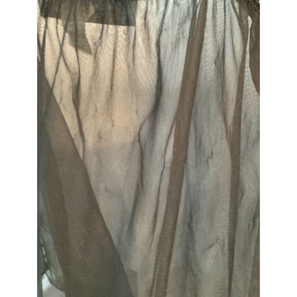 VTG Y2K Cinema Etoile Black Sheer Babydoll Chemise Negligee Medium Sexy Romantic - Picture 13 of 15